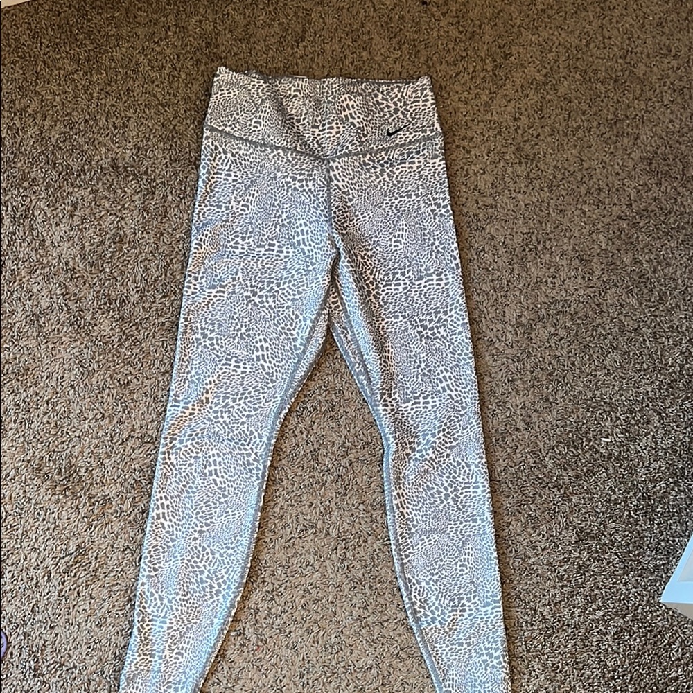 Gray Animal Print Leggings